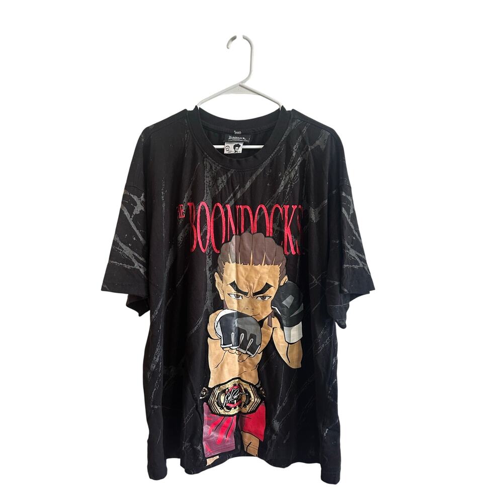 The Boondocks 100% Cotton Y2K Style Graphic Tee Sz XL Black Nice Cond!